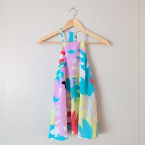 Anthropologie X Annie Griffin 100% Silk Colorful High-neck Tank
